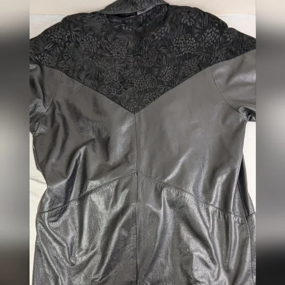 PELLE PELLE 1980s Vintage Leather Jacket Suede Shoulders/Cufffs LargeBag 10